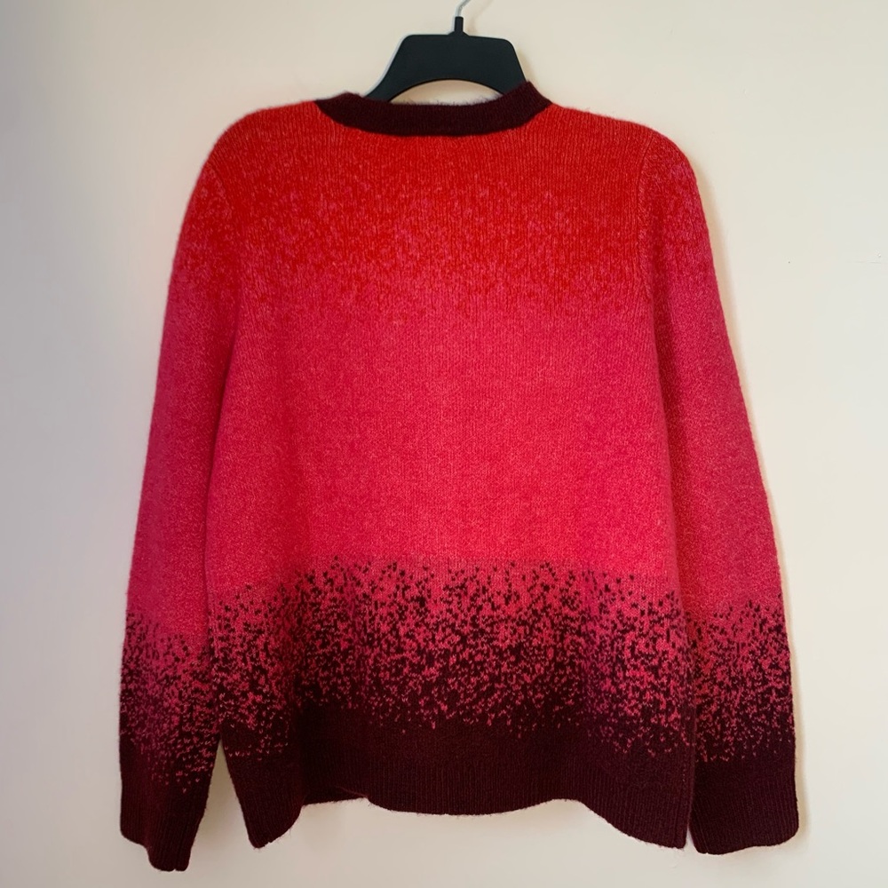 Logo Brushed Pink Ombré Cozy Cardigan Medium - Picture 6 of 10